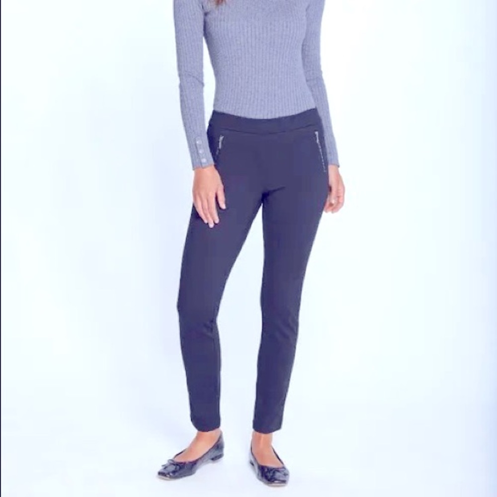 J. McLaughlin Ross Skinny Stretch Pant Navy Size 8